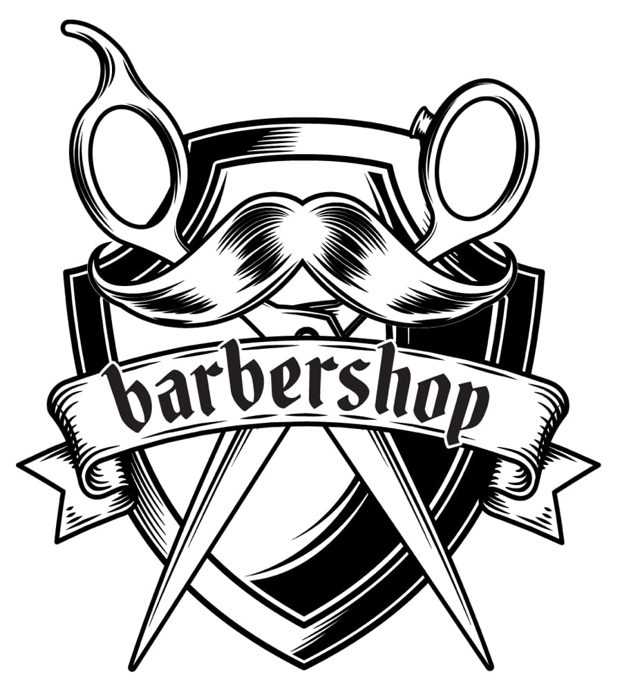 logo taille de barbe barbershop